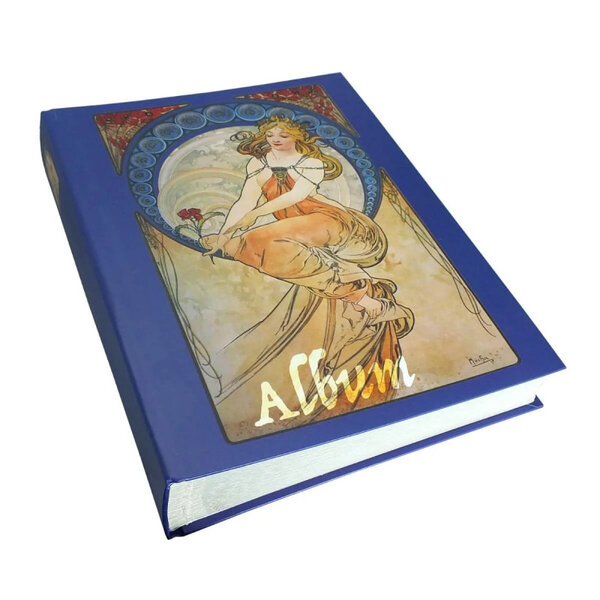 Classeur Retro pour timbres avec 60 pages blanches.