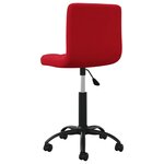 vidaXL Chaise pivotante de salle à manger Rouge bordeaux Velours