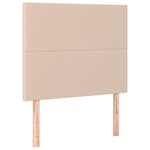 vidaXL Sommier à lattes de lit avec matelas Cappuccino 90x190 cm
