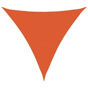 vidaXL Voile d'ombrage 160 g/m² triangulaire orange 5x5x5 m PEHD