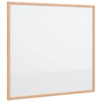 vidaXL Tableau blanc magnétique avec cadre bois de pin massif 60x55 cm