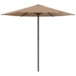 vidaXL Parasol de jardin 230 x 230 cm Polyester Rectangulaire Taupe