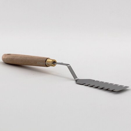 Couteau peindre avec manches en bois gravés - 9057 - amt