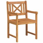vidaXL Chaise de jardin 8 Pièces Marron 56 x 56 x 90 cm