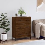 vidaXL Buffet chêne marron 69 5x34x90 cm bois d'ingénierie