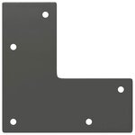 vidaXL Pieds en épingle à cheveux pour table basse 4 pièces Anthracite 30 cm Acier massif