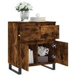vidaXL Buffet Chêne fumé 60x35x70 cm Bois d'ingénierie