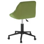 vidaXL Chaise pivotante de bureau Vert clair Velours