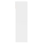 vidaXL Armoire à chaussures 2 tiroirs rabattables blanc 80x34x116 cm