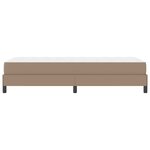 vidaXL Cadre de lit avec matelas Cappuccino 90 x 200 cm tissu