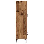 vidaXL Buffet haut vieux bois 70x31x115 cm bois d'ingénierie