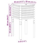 vidaXL Jardinière Vert 45x45x88 cm Acier