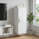 vidaXL Armoire Murale Blanc 33 x 34 5 x 90 cm Bois d'ingénierie