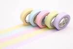 Masking Tape MT 1 5 cm Assortiment 5 pièces Pastel 2