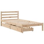 vidaXL Cadre de lit sans matelas 90x190 cm bois de pin massif