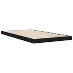 vidaXL Cadre de lit Noir 100x200 cm Bois de pin massif