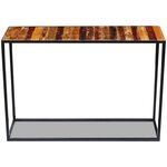 vidaXL Table console Bois de récupération massif 110 x 35 x 76 cm