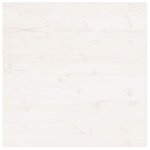 vidaXL Dessus de table blanc 70x70x2 5 cm bois de pin massif