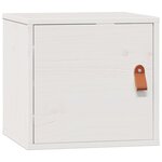 vidaXL Armoires murales 2 Pièces Blanc 31 5x30x30 cm Bois de pin massif