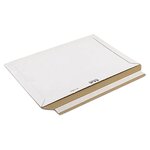 Pochette carton micro-cannelé rigide blanche à fermeture adhésive raja 36x25 cm (lot de 100)