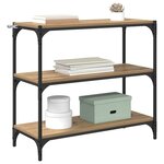 vidaXL Bibliothèque Chêne artisanal 80 x 33 x 70 5 cm