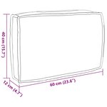 vidaXL Coussin pour assise de palette Multicolore 60 x 40 x 12 cm