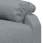 vidaXL Fauteuil inclinable Gris clair Tissu