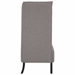 vidaXL Canapé à Haut Dossier Taupe 109 x 56 x 121 cm tissu