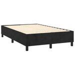 vidaXL Sommier à lattes de lit avec matelas LED Noir 120x200cm Velours