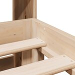vidaXL Lit bibliothèque sans matelas 180x200 cm bois massif de pin