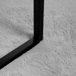 vidaXL Tapis en Fourrure Synthétique de Lapin Olite Gris 240 x 340 cm