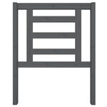 vidaXL Tête de lit Gris 81x4x100 cm Bois massif de pin