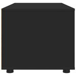 vidaXL Meuble TV avec tiroir Noir 100 x 48 x 43 cm Bois d'ingénierie