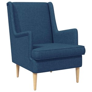 vidaXL Fauteuil Bleu Tissu