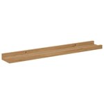 vidaXL Étagère Murale 2 Pièces Marron 60 x 9 x 3 cm Bois d'ingénierie