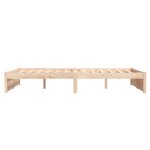 vidaXL Cadre de lit sans matelas bois massif 120x200 cm