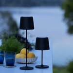 Lampe à poser LED Kaami Noir - Extérieur - 2W - IP44 - Métal et plastique