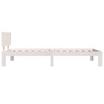 vidaXL Cadre de lit sans matelas blanc bois de pin massif 100x200 cm
