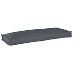 vidaXL Coussin pour banc de palette Anthracite 110 x 40 x 8 cm