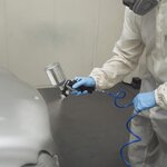 FERM Pistolet à peinture avec alimentation par gravité ATM1039
