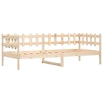 vidaXL Lit de jour 90x200 cm Bois de pin massif