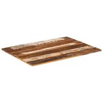 vidaXL Dessus de table rectangulaire 60x80 cm 15-16 mm Bois récupéré
