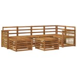 vidaXL Ensemble de canapés d'extérieur 6 pc Naturel