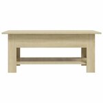 vidaXL Table basse chêne sonoma 102x55x42 cm bois d'ingénierie