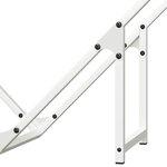 vidaXL Portant de bois chauffage blanc 80x25x80 cm