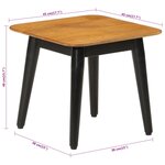 vidaXL Table basse 45x45x40 cm bois de manguier solide et fer