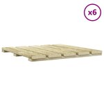 vidaXL Carreau de terrasse 6 Pièces Vert 50 x 50 cm
