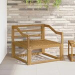 vidaXL Sofa de milieu extérieur Bois d'Acacia Massif Blanc