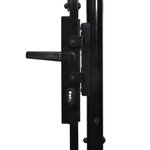 vidaXL Double portail avec haut sous forme de lance 400 x 225 cm