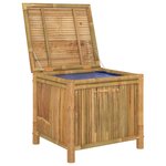 vidaXL Boîte de rangement de jardin 60x52x55 cm Bambou